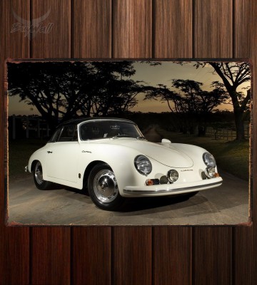 Металлическая табличка Porsche 356A 1500 GS Carrera de Luxe Speedster
